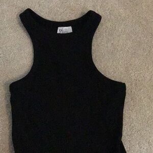 black tank top